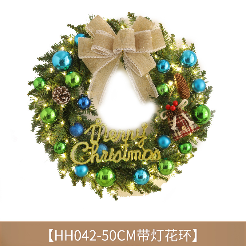 Guirnalda de Navidad adornos de árbol de Navidad guirnalda fiesta atmósfera pared colgante decoración escena diseño puerta colgante Decoración