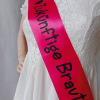 Cross -border popular single party etiquette with rose red single -layer custom etiquette ZUKUNFTIGE Braut