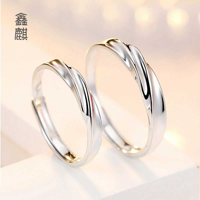 Новое мужское и женское кольцо Love River, модная Корейская версия джокера, любители любви на дальние расстояния, кольцо поколения волос