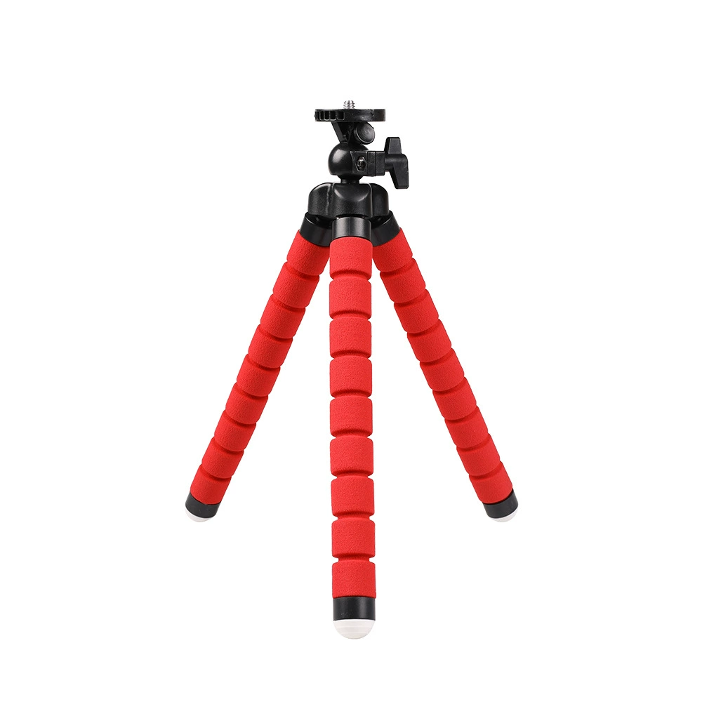 Octopus phone tripod portable, sponge-leg mini tripod with Bluetooth remote, 18×4×4 cm
