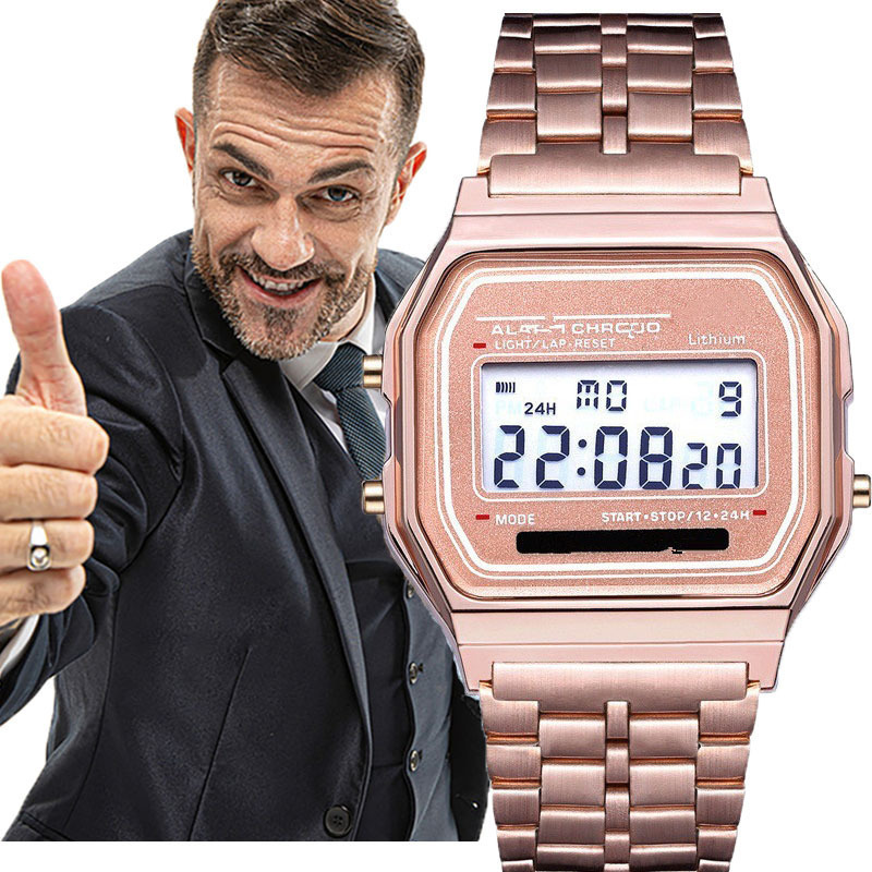 Male and Female Student Digital Watch Led Digital Watch F91W Steel Belt A159 Harajuku Style Fashion Watch Led Watch Male and Female Student Digital Watch Led Digital Watch F91W Steel Belt A159 Harajuku Style Fashion Watch Led Watch