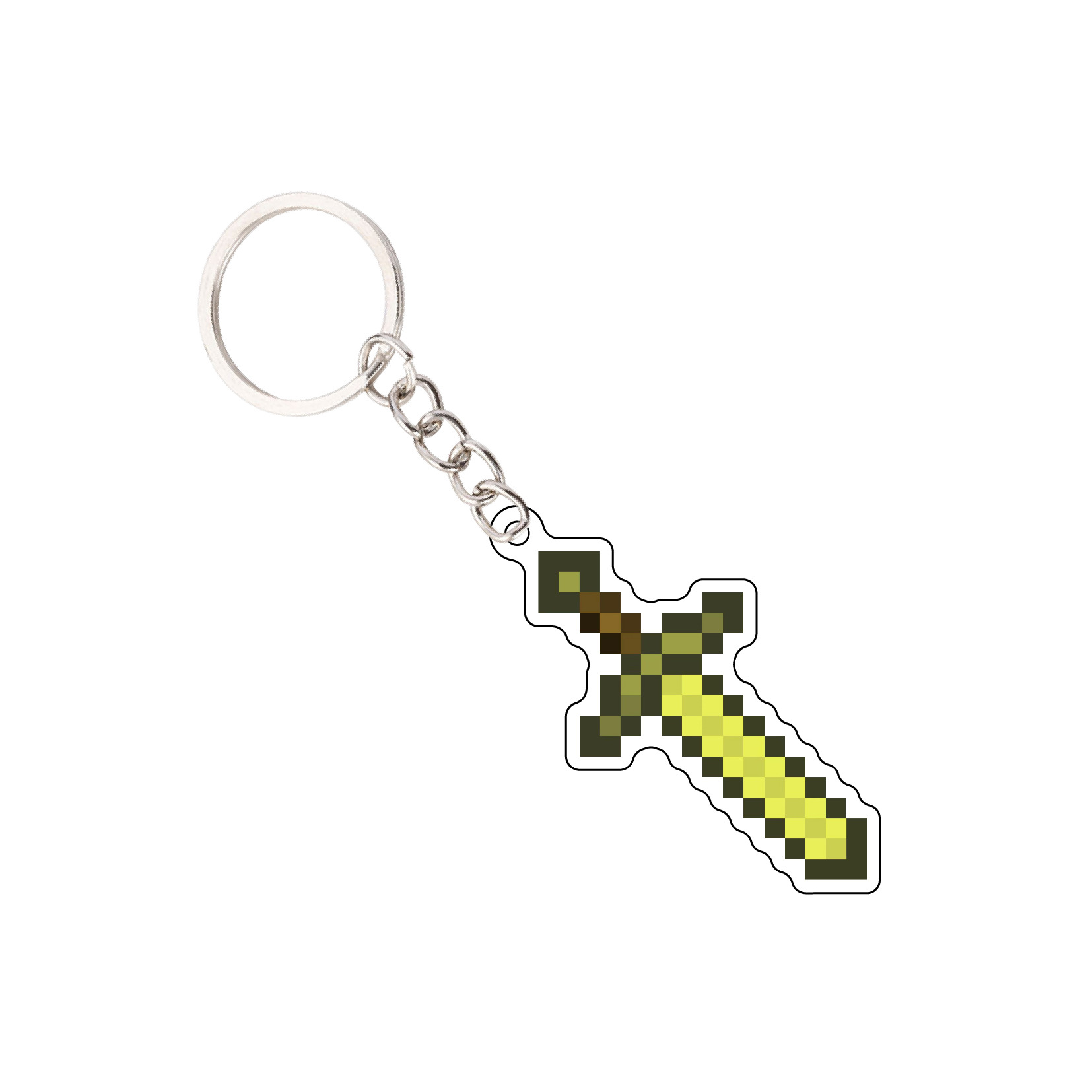 Mi mundo perimetral Minecraft llavero inmortal totem encantado oro manzana acrílico colgante regalo image 12