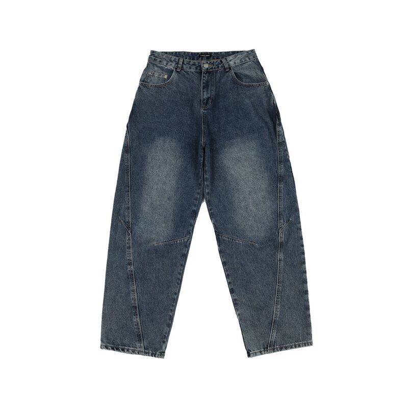 RUIIENRS x LUCKY HORN 2024 Autumn New Japanese Vintage Washed Jeans K929