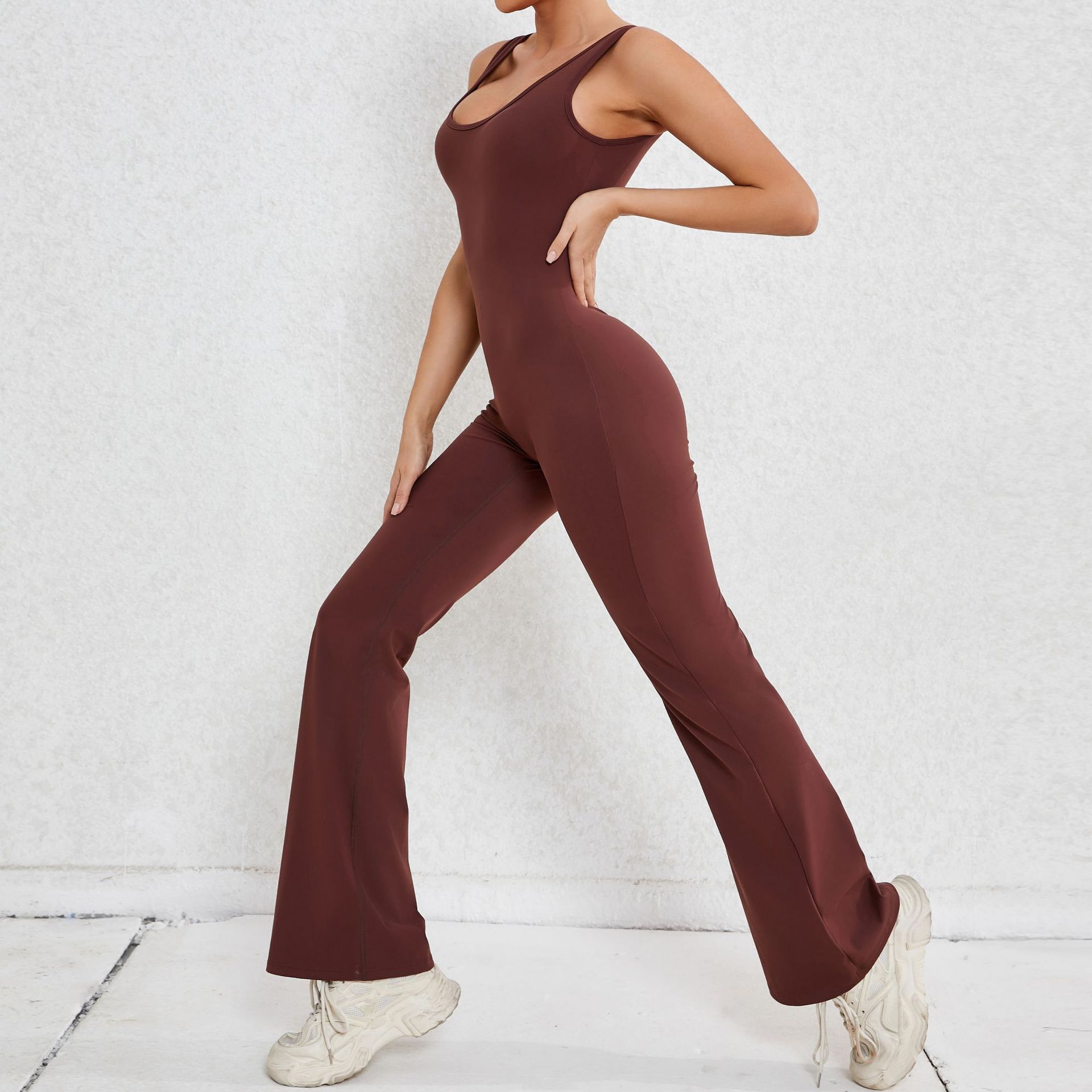 Simple Style Solid Color Nylon Cotton Blend Tracksuit Jumpsuits display picture 35