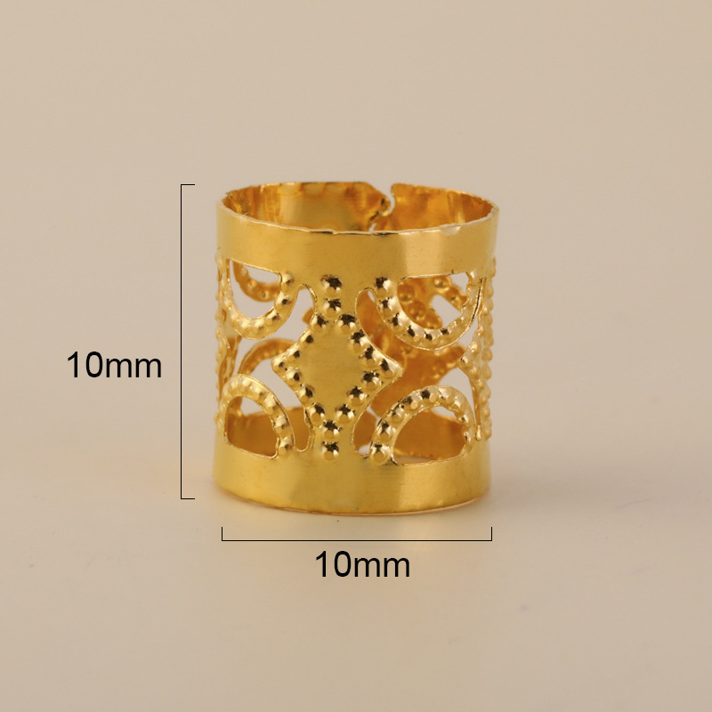 Dirty braid hair buckle 10*10 metal bangs hairpin accessories hair ring female hair jacket friends antique 1000/bag