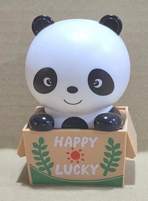 Creative solar shaking head Car ornaments - 859510-smiling-panda