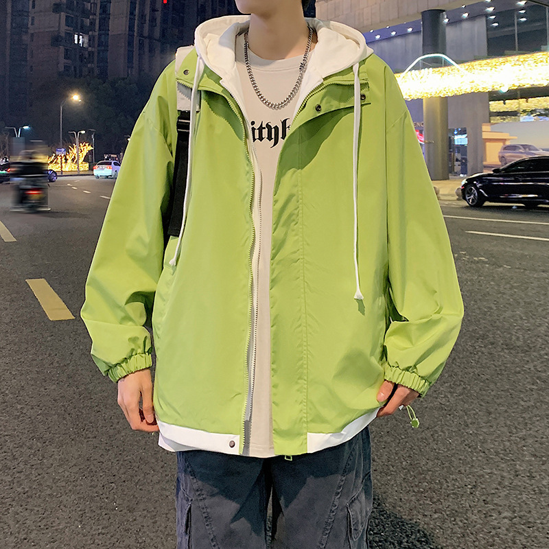 高中生外套男春秋潮牌冲锋衣初中学生青少年2025春装轻薄新款夹克|undefined