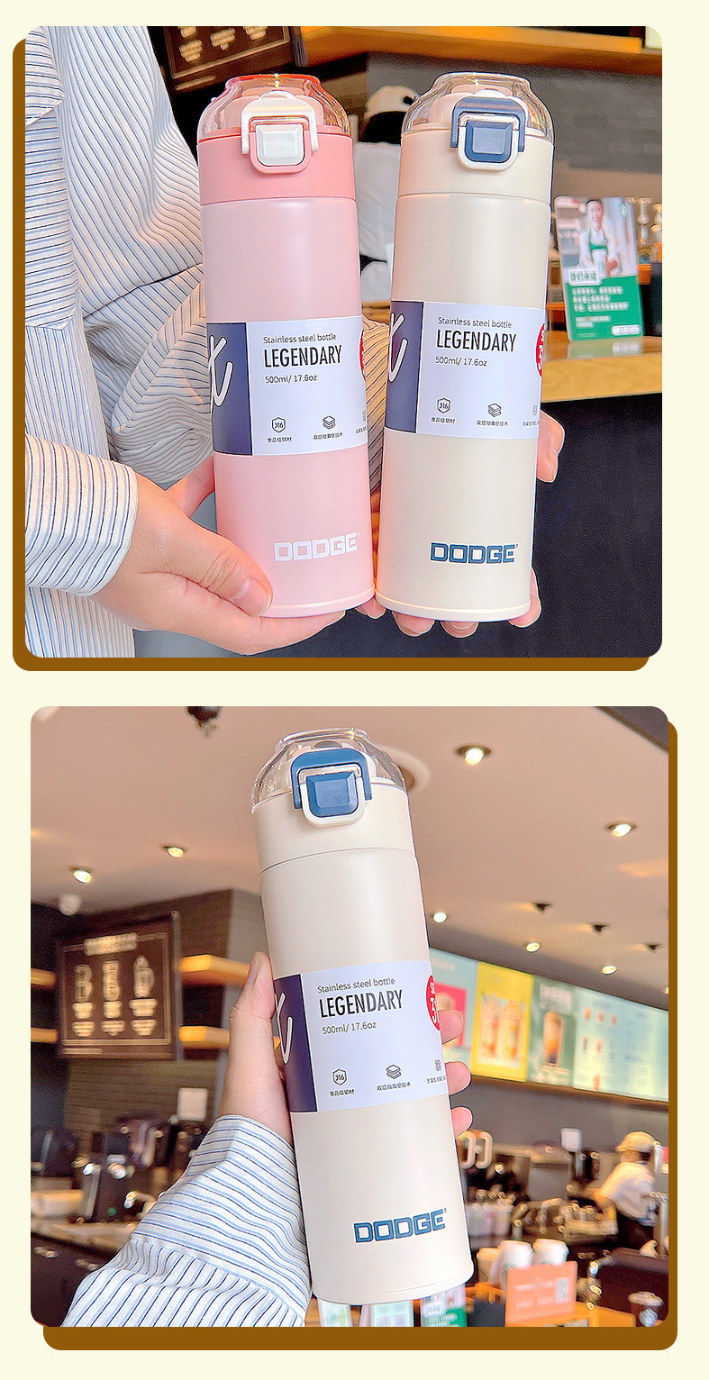 Fashion Letter Stainless Steel Thermos Cup 1 Piece display picture 3
