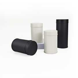 现货圆形台湾子母盖茶叶铁罐密封防潮高档茶叶包装盒磨砂马口铁罐