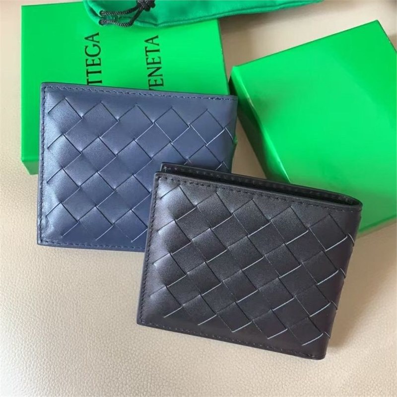 Fashion Classic New Woven Wallet Short Men's Genuine Leather Sheepskin Business Card Slot Youth Coin Purse Casual Fashion Classic New Woven Wallet Short Men's Genuine Leather Sheepskin Business Card Slot Youth Coin Purse Casual