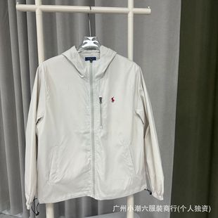 Cross-Border Exclusive Rl Laffy Pony Outdoor Windbreaker Unisex Jacket Thin Windproof Hooded Jacket Correct Version