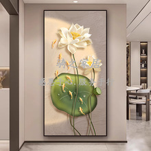 入户门玄关贴画墙贴过道走廊背景墙装饰画自粘墙画墙纸壁画贴纸