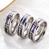 New stainless steel jewelry LOVE ECG Dragon Scale Textat Temperature Change Titanium Steel Ring