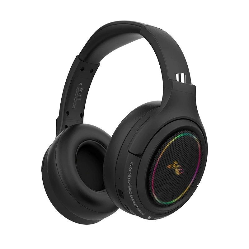 Готовый кросс-бордный новый продукт GK9 беспроводная Bluetooth гарнитура, гарнитура 2.4G с задержкой ноль, игровая гарнитура с RGB подсветкой розовая