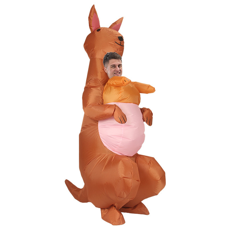 Amazon explosión impresa inflatable T-Rex disfraz Halloween multicolor T-Rex disfraz de fiesta disfraz de muñeca