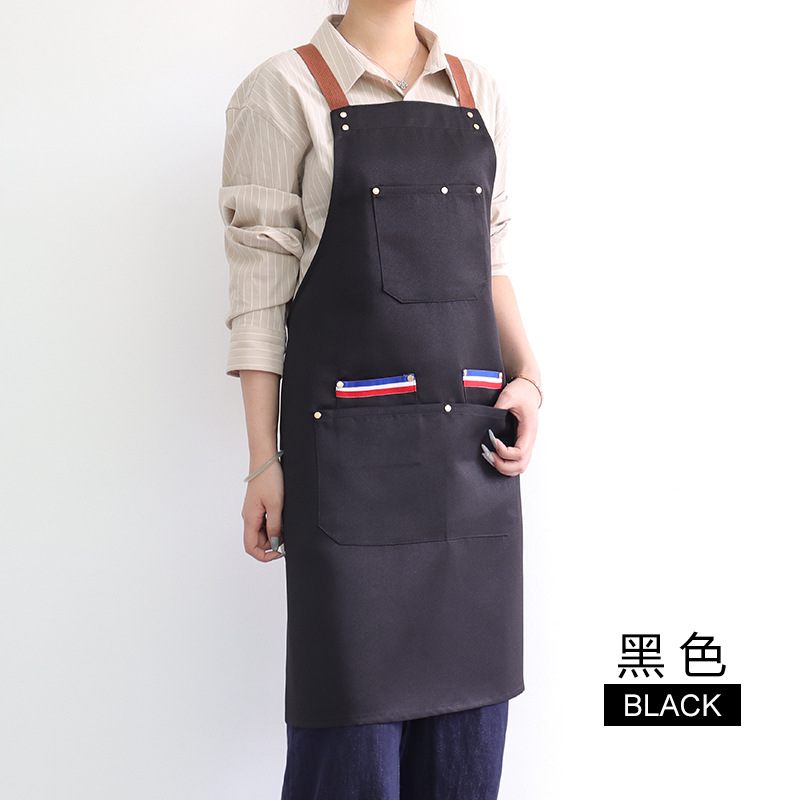 Transfronterizo Amazon restaurante herramientas correa delantal logotipo personalizado publicidad ropa de trabajo fábrica de delantal de cocina al por mayor