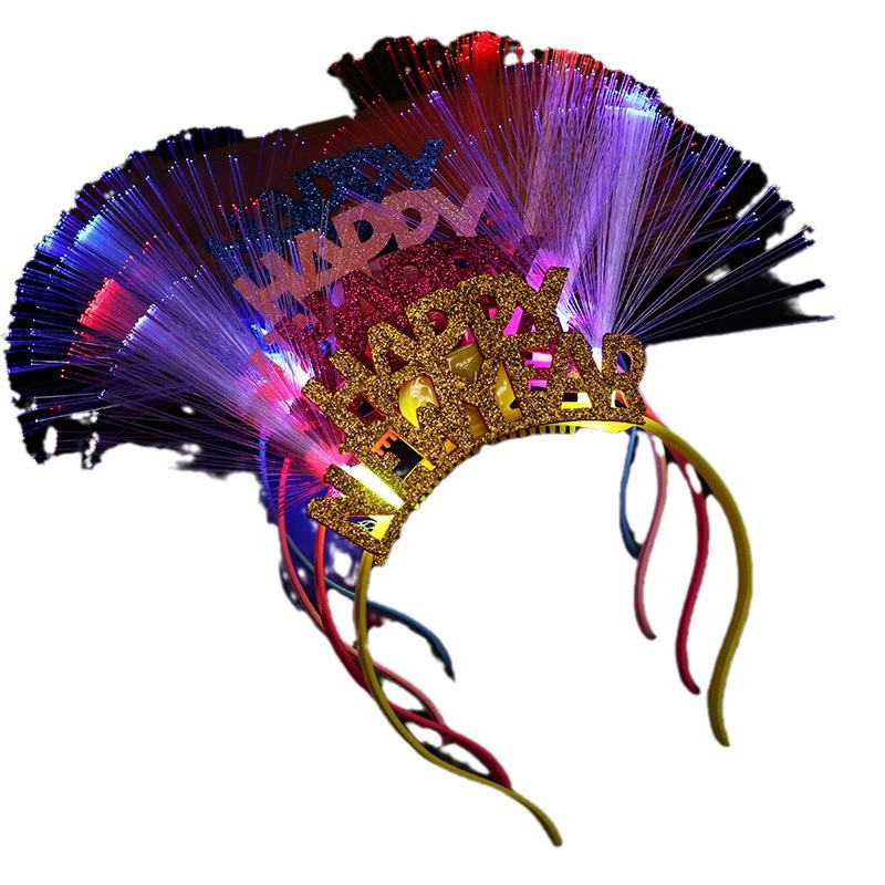 Завод Children's Everbright Horn Hands multiple head buckle Spring Festival Flower Ring Flower Flower Night Market Stalls Source Hot Sale
