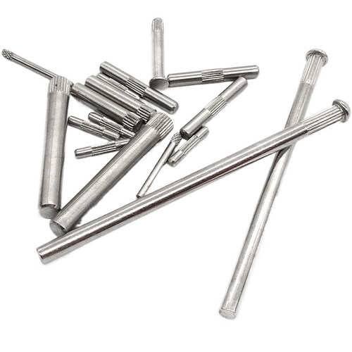 Cylindrical knurled mesh stainless steel knurled threaded straight pin pin embossed shaft rubbing shaft toy positioning pin