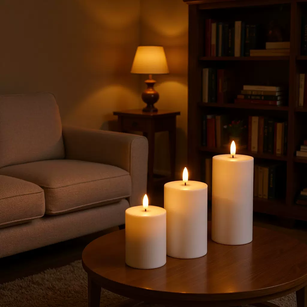 亚马逊煤油灯仿真石蜡蜡烛烛光酥油灯音乐会灯笼剧本LED蜡烛灯