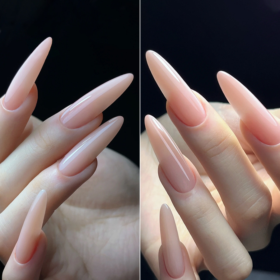 Esmalte de Uñas Gel Tono Rosa Nude Transparente de Secado Rápido image 4