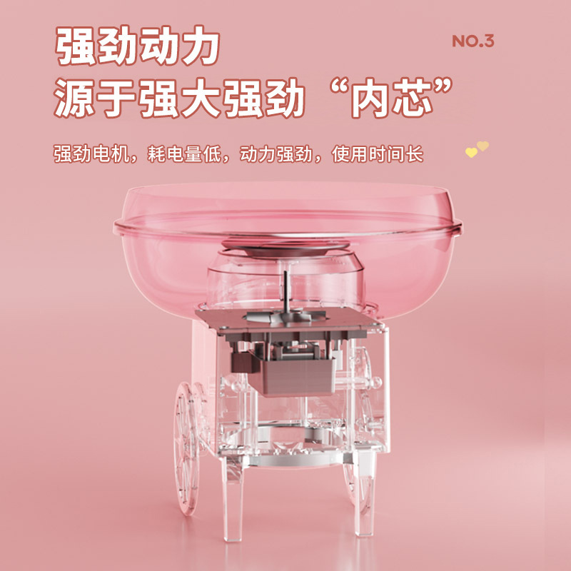 Jinzheng マシュマロマシン子供用家庭用小型全自動マシュマロマシン自家製ミニファンシーカラーシュガー|undefined