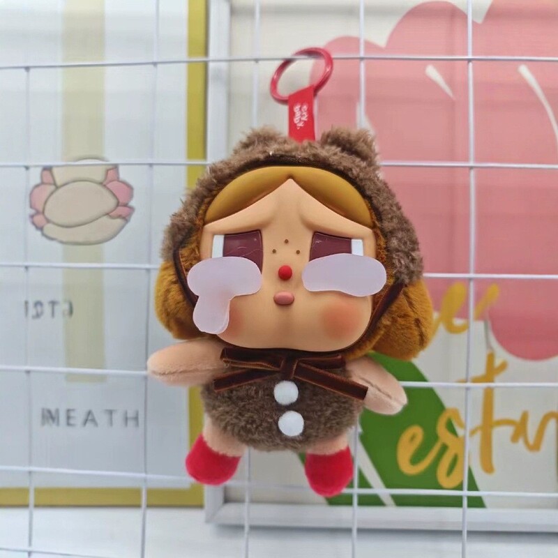 CRYBABY眼泪工厂哭娃搪胶毛绒钥匙扣挂件公仔手办潮玩盲盒摆件挂|undefined