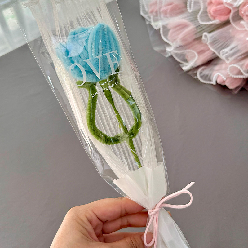 ツイストチューリップの花束手作りDIY材料包ヒマワリ教師の日にクラスメートに七夕祭りのプレゼントを贈る|undefined