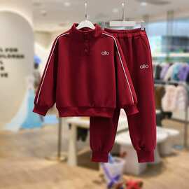 女童立领卫衣套装秋装新款儿童韩版休闲衣服女孩大童秋季运动童装