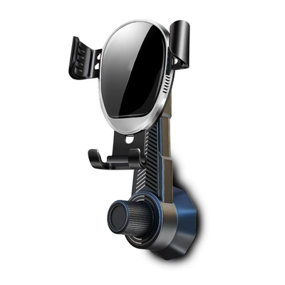 Car phone holder Holder Air Outlet Triangle - air-outlet-mirror-style-long-hook-clip-black-automatic-clamping