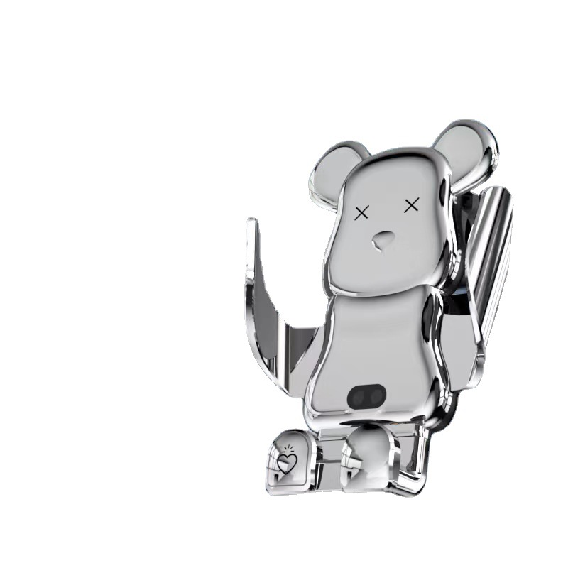 Dibujos animados lindo oso R13 coche carga inalámbrica soporte de teléfono móvil salida de aire navegación productos para automóviles al por mayor transfronteriza