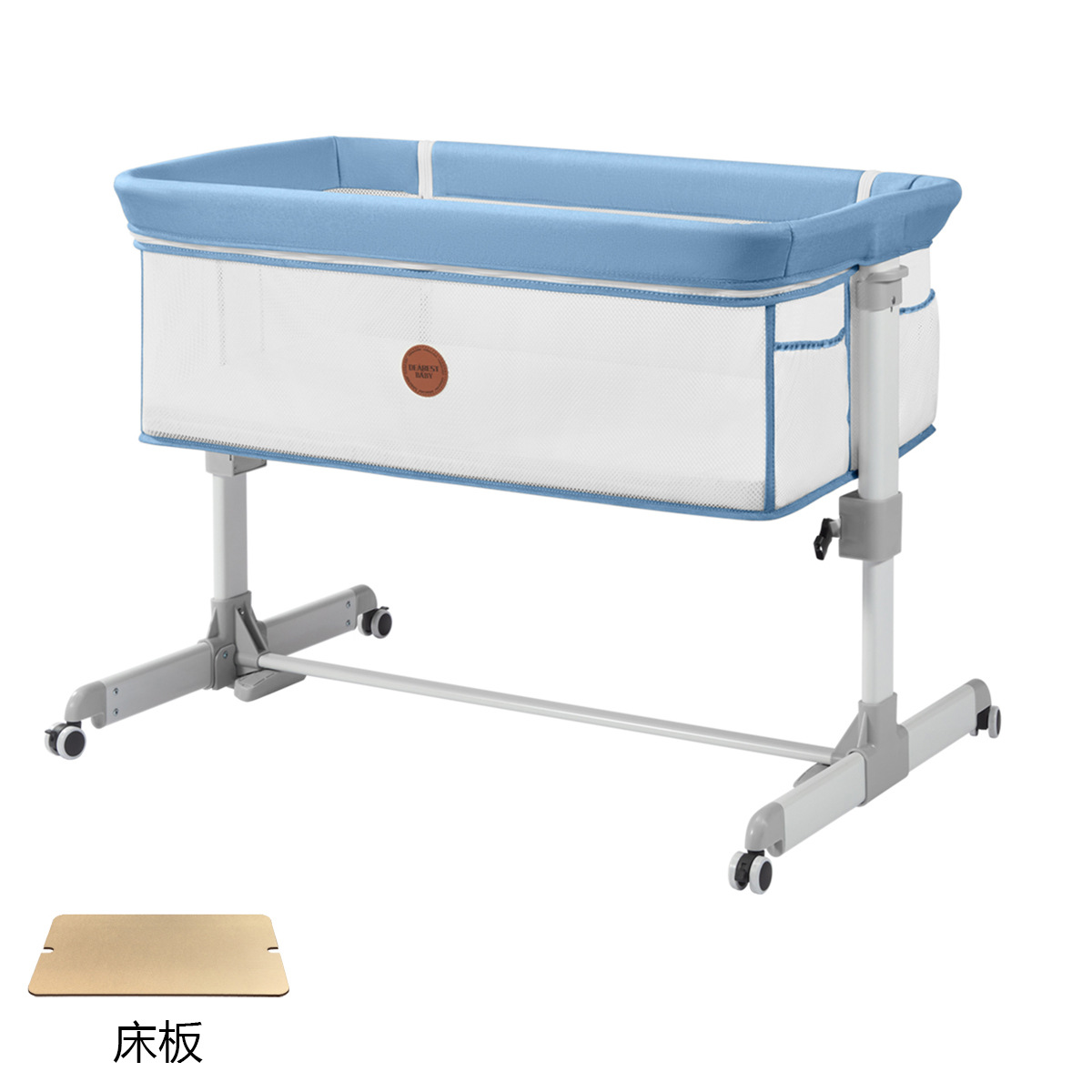 Cama de empalme para bebés, cama multifuncional BB, cama de empalme para recién nacidos, cama de cuna portátil móvil y plegable image 10