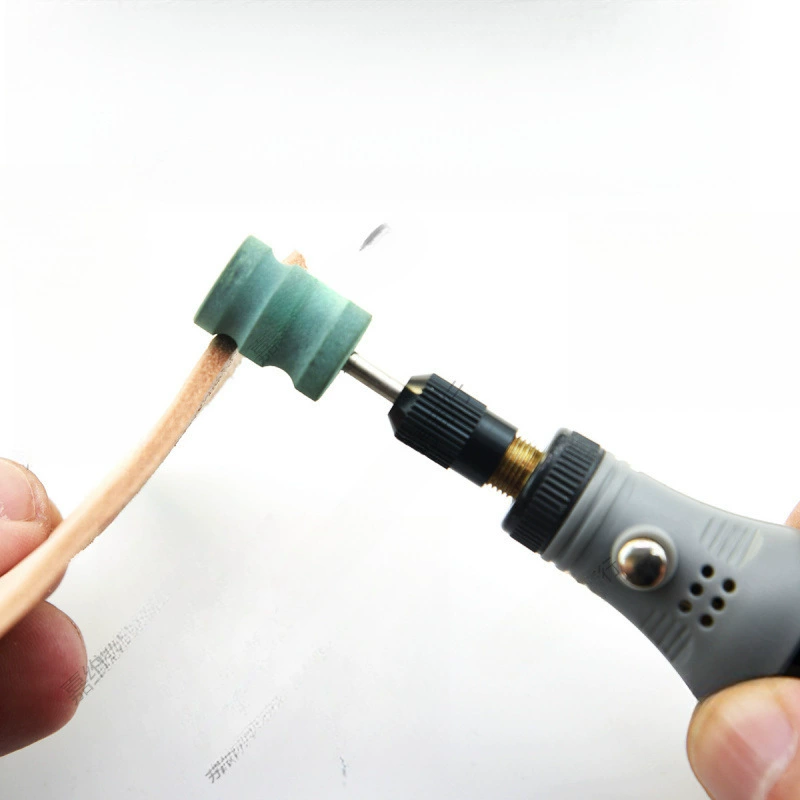 Полировка краев кожи с несколькими канавками, зеленая полировальная головка, ручная работа, уплотнение краев кожи своими руками, электрический триммер для краев кожи, шлифовальный круг, многогабаритный