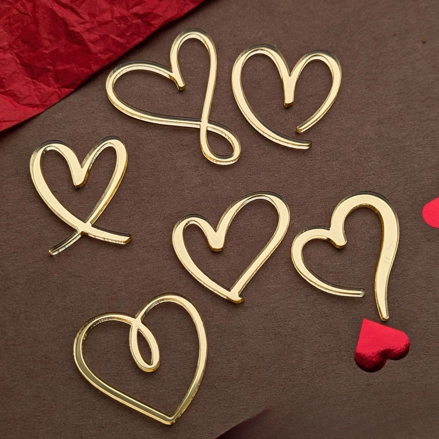 Cross-border ins style love acrylic 520 cake decoration Valentine's…