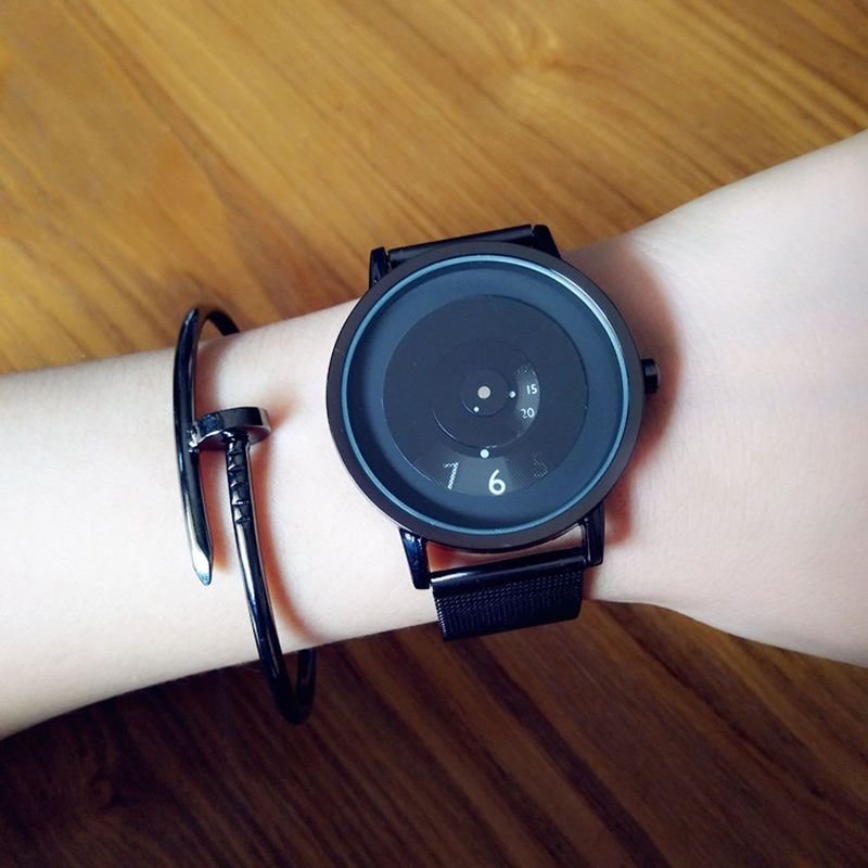 Paido Student Korean Version Simple and Personalized Pointerless Concept Watch Creative Waterproof Couple Quartz Watch Wholesale