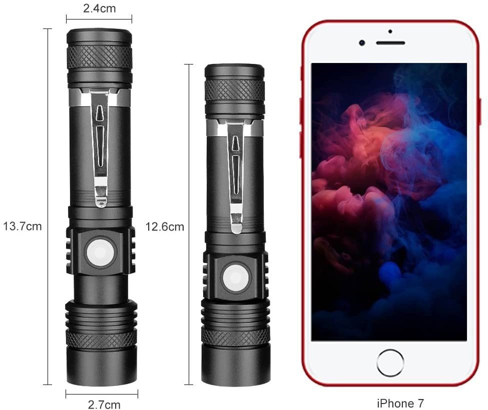 Cross-Border Strong Light Ultra-Bright Flashlight Outdoor Rechargeable Long-Range Small Mini Portable Led Work Light Home T6