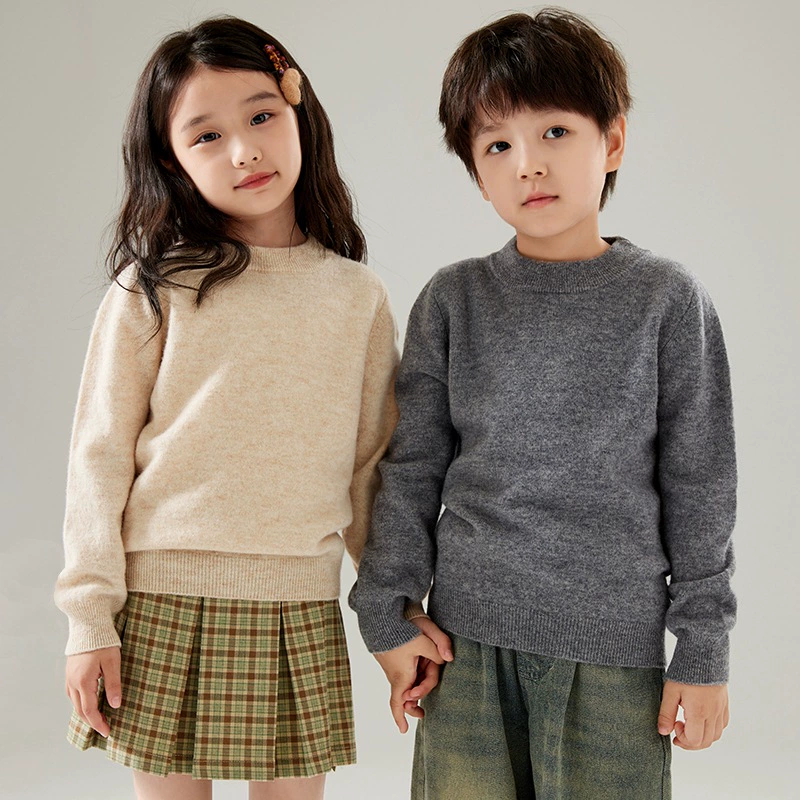 Сосредоточьтесь на высококачественных детских чистых шерстяных свитерах для мальчиков и девочек