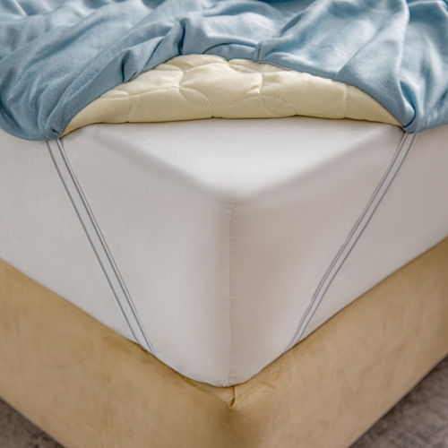 Milk velvet bed skirt single piece quilted thickened solid color anti-static bed cover autumn and winter milk velvet bed skirt three-piece set wholesale