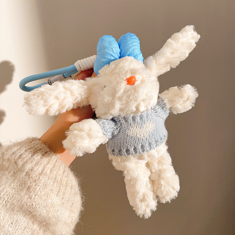 かわいい長い耳ボニーウサギのペンダントぬいぐるみキーホルダー人形バッグペンダントトレンディな人形親友ギフト|undefined