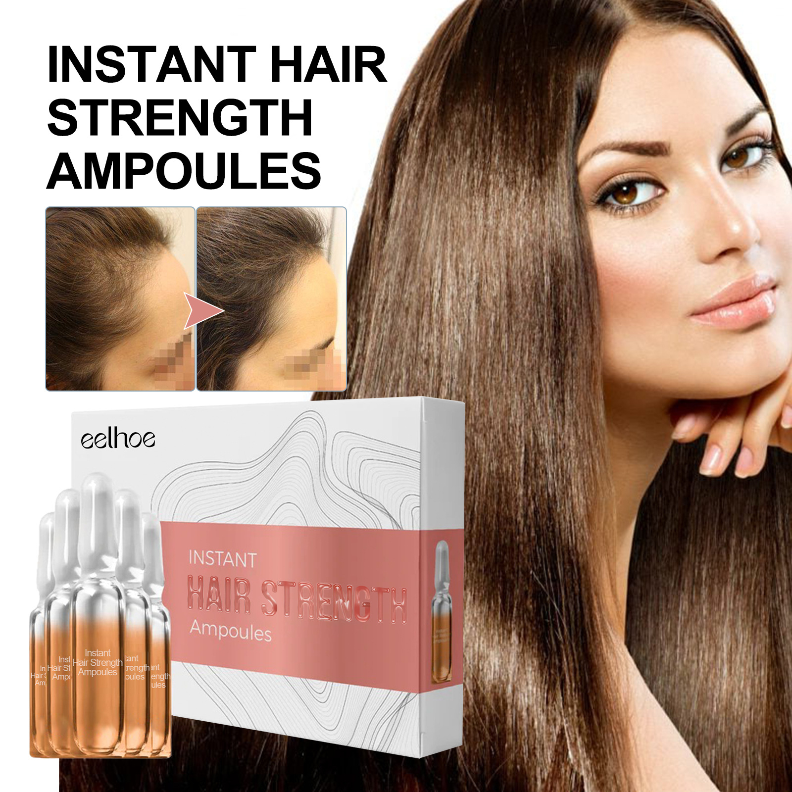 Anping EELHOE Dense Bottle Denso, forte e resistente Cura del cuoio capelluto riparatore, antigoccia, liquido per massaggio alla radice dei capelli fisso,_voghion.com