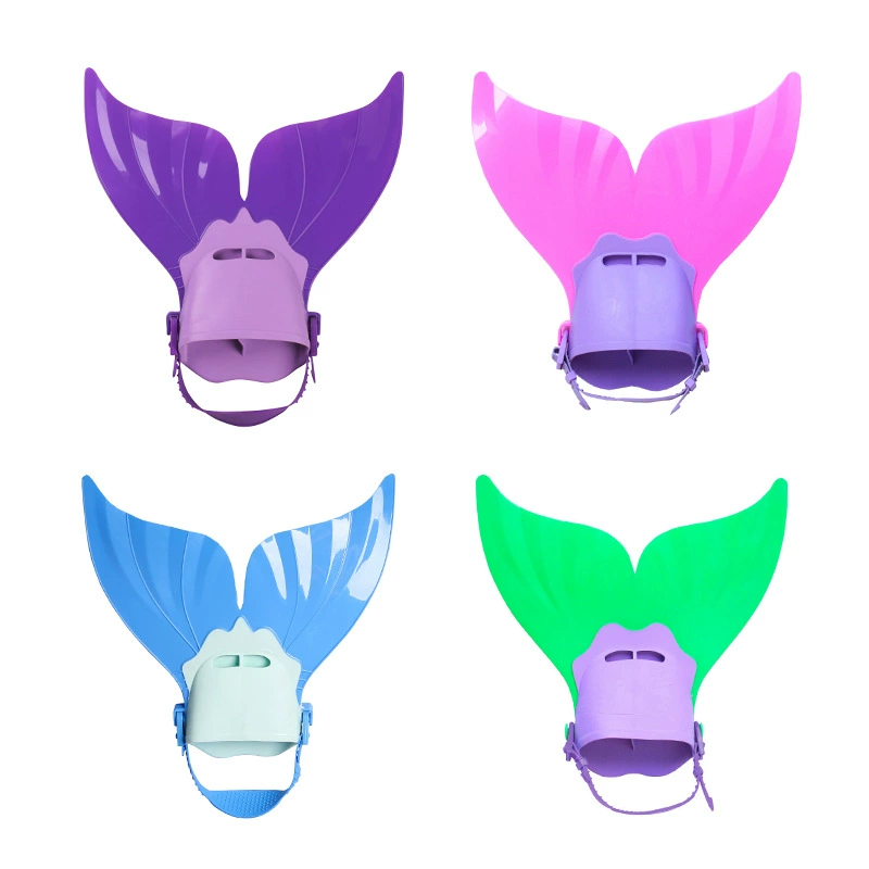 Флиппер русалки Сиамские детские пальцы Цельный Флиппер с хвостом Кита Тренировочный ласты для плавания