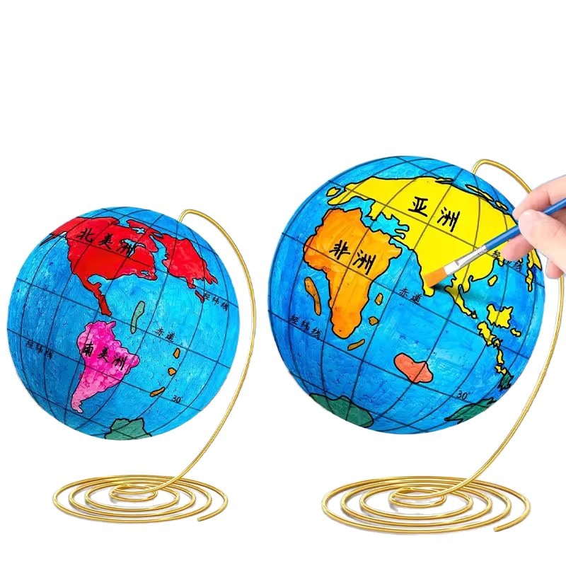 Globo Terráqueo de Espuma DIY para Estudiantes