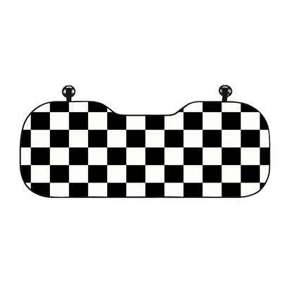 Plush Quilted Car Comfortable Non-Slip: Seat cushion, seat cover - rabbit-fur-square-cushion-rear