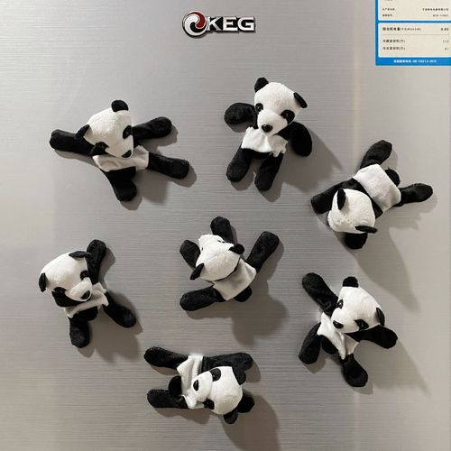 Red Panda Plush Refrigerator Magnet Animal Doll Magnetic Post-it Note Cute Creative Travel Souvenir Small Gift