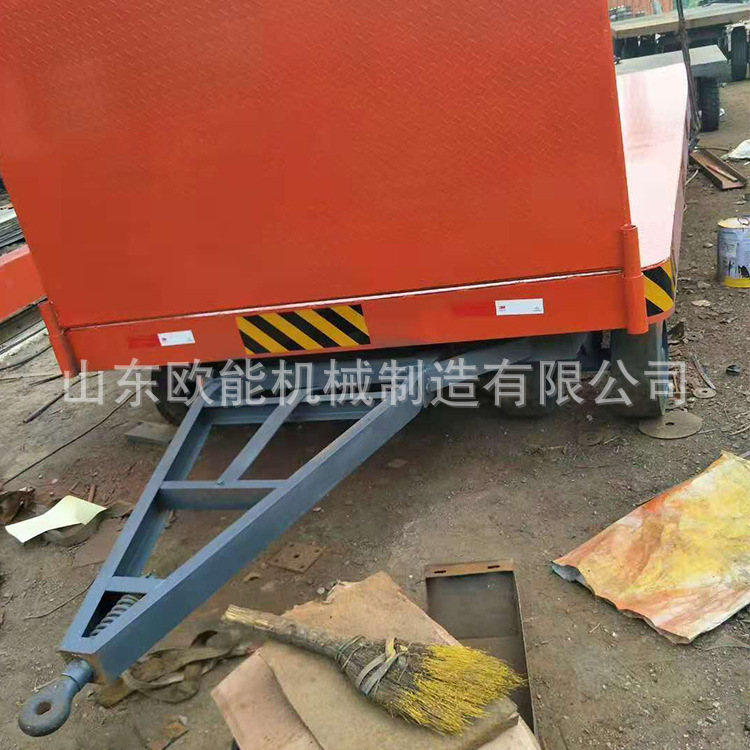 销售-吨平板车 集装箱用平板拖车 叉车牵引式 材质加厚送货