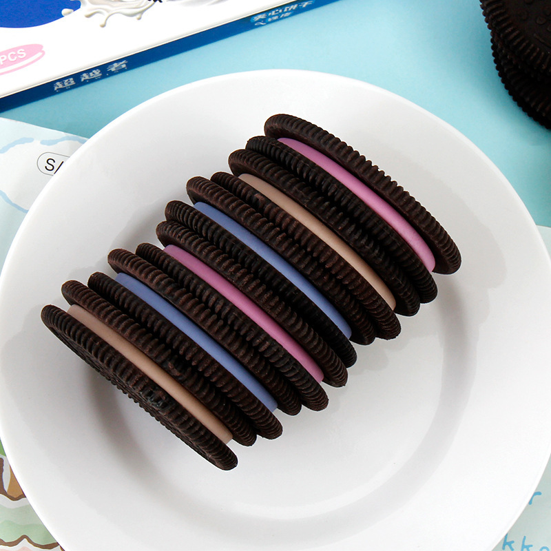 Oreo Sandwich Eraser Ideas Simulación Diversión Eraser Studentes Papelería Regalos