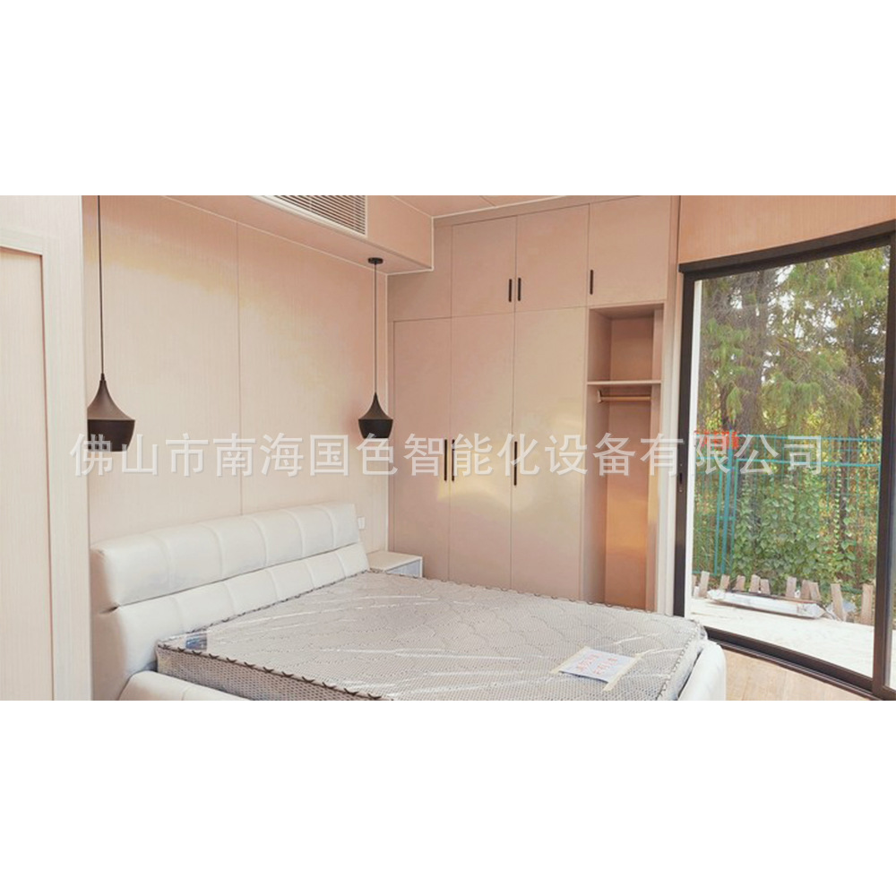 Casa de madera redonda de acero ligero Villa Sunshine Room punto escénico vacaciones B & B contenedor estructura de acero Villa cápsula espacial Hotel