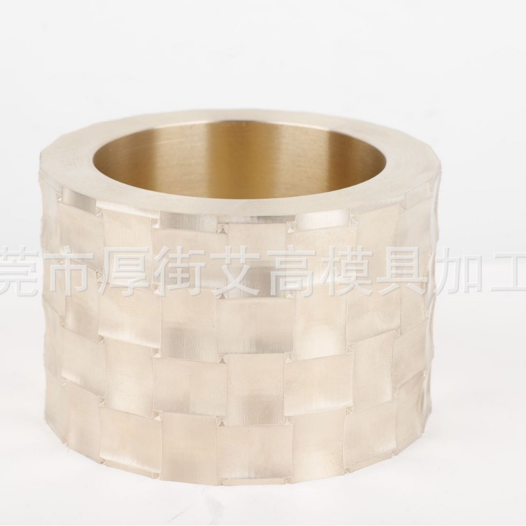 工厂直销滚轮压花辊铜模 烫金铜模 各种规格花布压花铜模