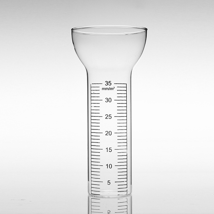 源头厂家手电筒玻璃量雨器 45*170*75mm 玻璃管印刻度园林工具