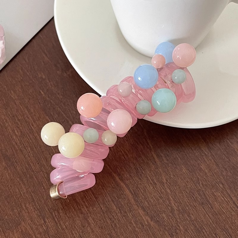 Trenza de burbuja simple japonesa, cuerda para la cabeza, mujer 2024, nueva línea telefónica de amor de alta gama, anillo para el cabello, cola de caballo, artefacto de cabello trenzado