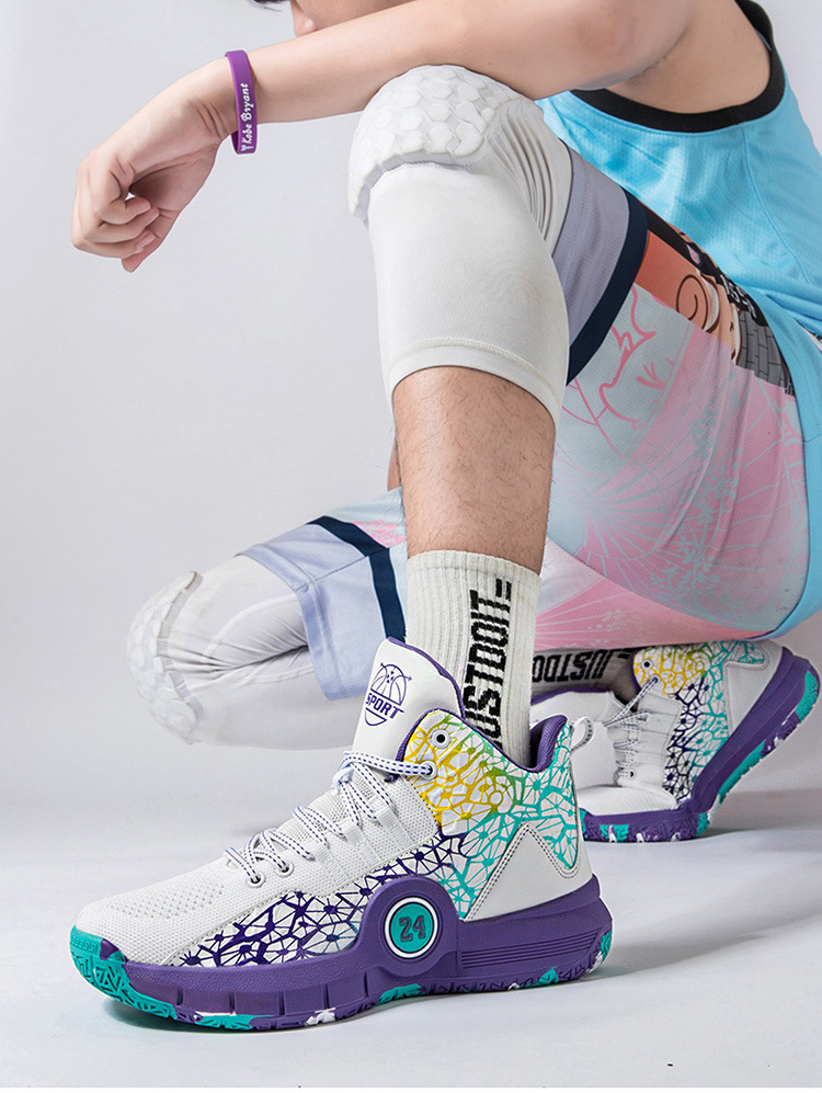 Designer's Fashionable High Top Basketball Shoes Are Non Slip, Wear-resistant, Lightweight, and Breathable for Men and Young Players_voghion.com